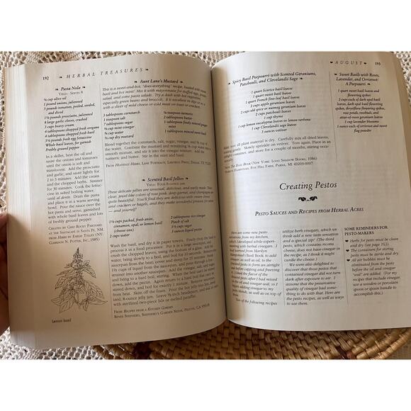 Herbal Treasures Book: Gardening, Cooking & Crafts - 1990 Edition - Picture 5 of 7